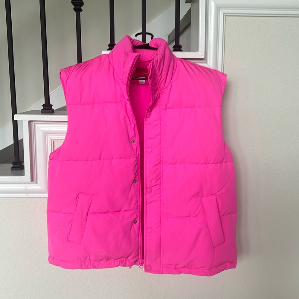 NEW, Pink puffer vest